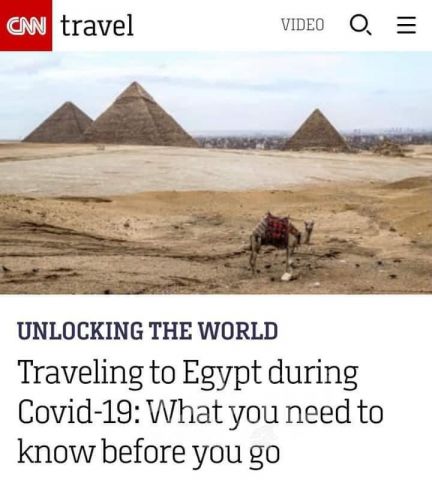 موقع CNN Travel يختار مصر كأحد الوجهات السياحية التي يمكن السفر إليها أثناء أزمة جائحة كورونا.