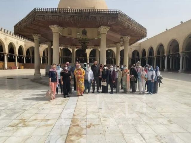 وزارة السياحة زيارة زوجات سفراء ٢٠ دولة بالعالم إلى منطقة مجمع الأديان بمصر القديمة