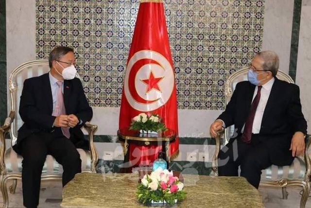 الجرندي يستقبل سفير جمهورية الصين الشعبية بتونس